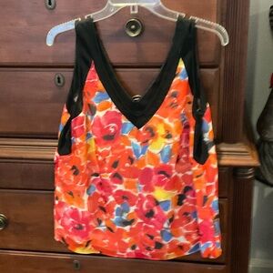 Anne Klein Colorful Floral Tank Top